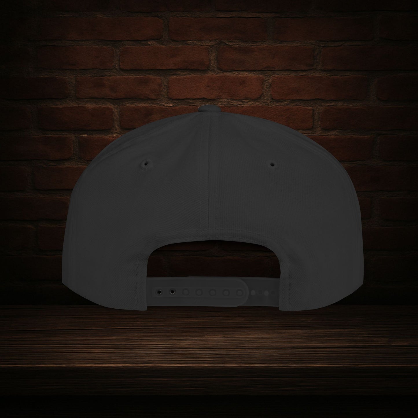 Blackline and Barrel Flat Brim Hat, Embroidered for the Bearded and Bold