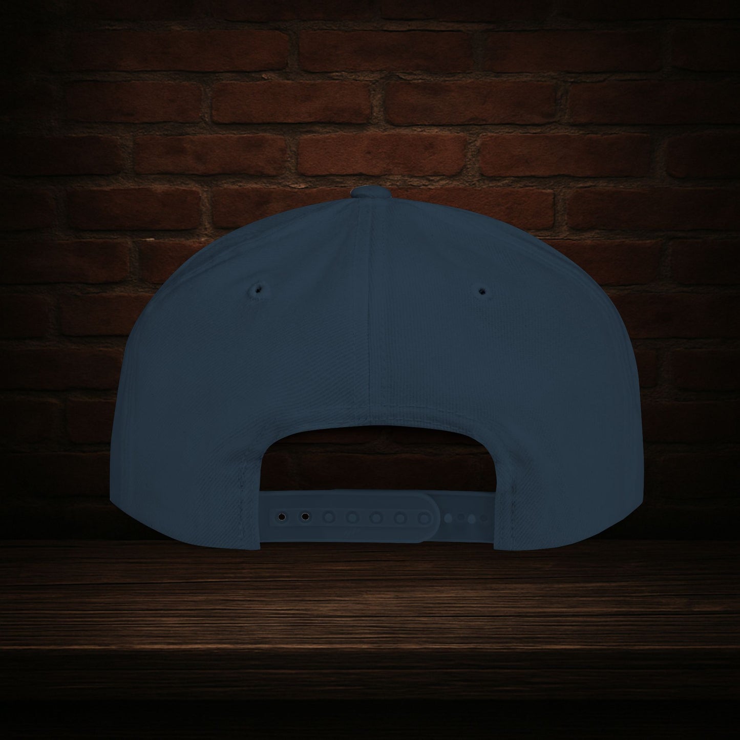 Blackline and Barrel Flat Brim Hat, Embroidered for the Bearded and Bold