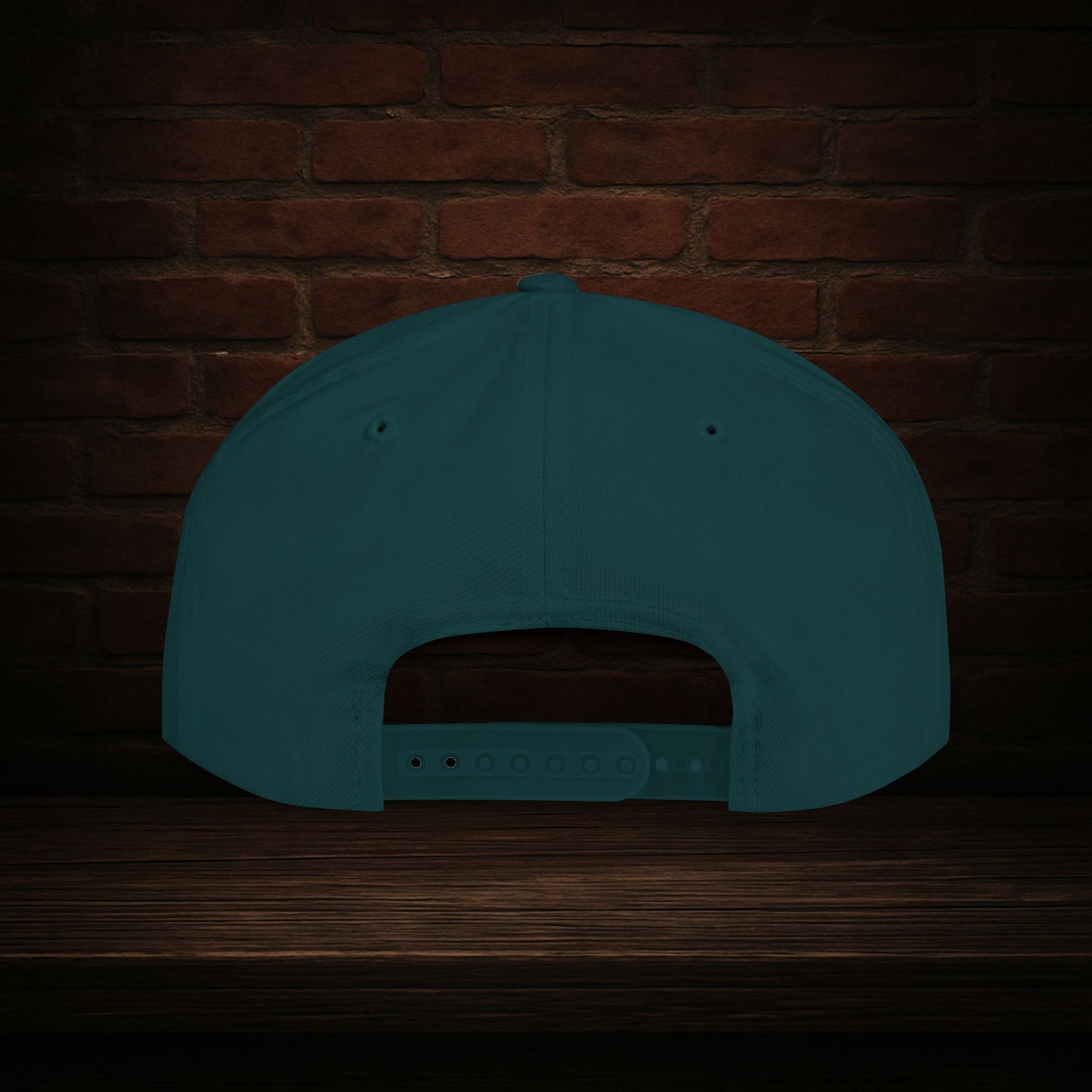 Blackline and Barrel Flat Brim Hat, Embroidered for the Bearded and Bold