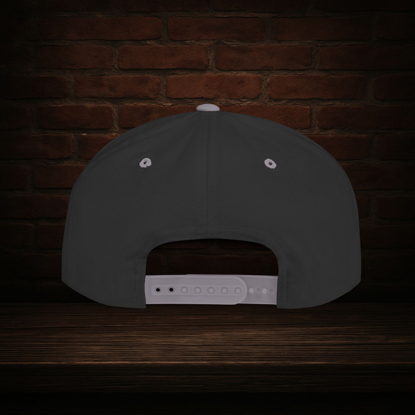 Blackline and Barrel Flat Brim Hat, Embroidered for the Bearded and Bold