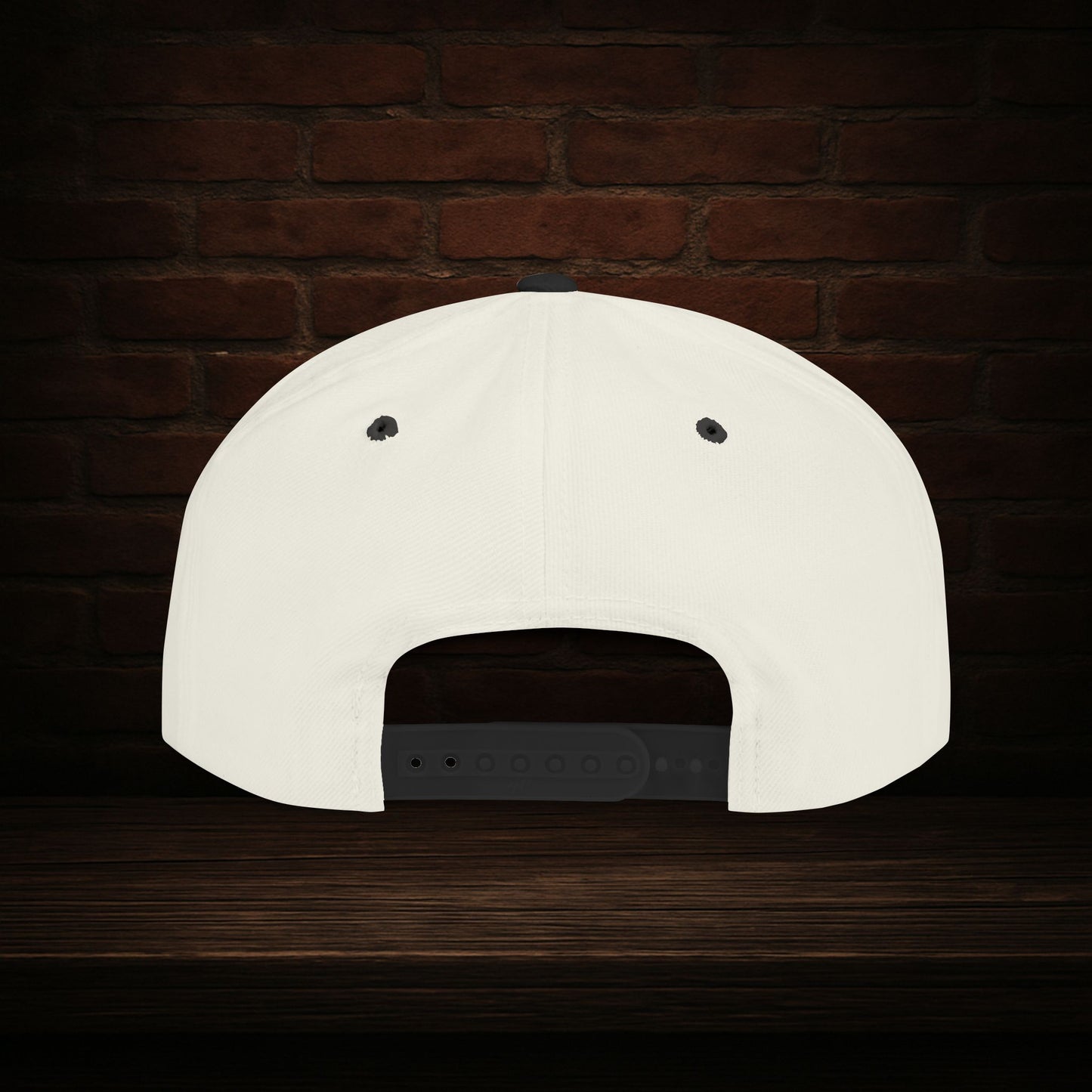 Blackline and Barrel Flat Brim Hat, Embroidered for the Bearded and Bold